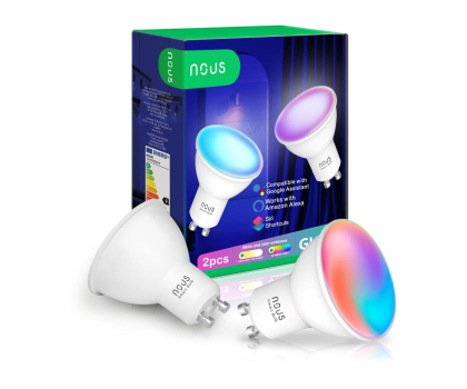 Inteligentne oświetlenie NOUS P8 Smart WIFI RGB Bulb GU10 (2 szt.)